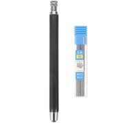 WRITWAA Matita Meccanica in Metallo Nero da 5.6mm, Pratica e Retrattile, Set da 1 per Studenti, per Disegno e Bozzetti Professionali