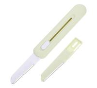 WRITWAA Modellatore Per Sopracciglia in Acciaio Inossidabile Portatile Rifinitore Per Peli Del Viso Per Rifinitura Delle Sopracciglia Con Testina Sostituibile