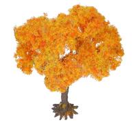 WRITWAA Modello Albero in Miniatura Arancione 15 Cm per Diorama Paesaggistico, Forniture per Diorama e Modellismo Ferroviario, Albero del Paesaggio Artificiale per Scenari e Artigianato