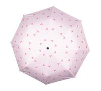 WRITWAA Ombrello Pieghevole Unisex a Cuore, Materiale Durevole e Resistente AI Raggi Uv, Leggero e Compatto, per Viaggi e Giornate Piovose