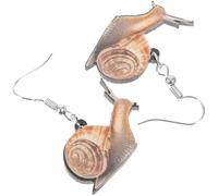 WRITWAA Orecchini Lumaca Pendenti Leggeri in Ferro, 1 Paio, Design Delicato e Carino, Comodi da Indossare, come Regalo Compleanno Donna o Appuntamenti