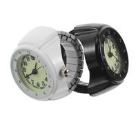 WRITWAA Orologio ad Anello Elastico Mini 2 Pezzi in Acciaio Inox al Quarzo | Quadrante con Numeri Arabi Visibili, Stile Retrò Vintage, Vestibilità Flessibile per Uomini e Donne