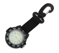 WRITWAA Orologio Da Appendere Multifunzionale Nylon Con Moschettone e Bussola Orologio Da Tasca Per Attività Outdoor Sport e Avventure Portatile e Pratico Per Escursionisti e
