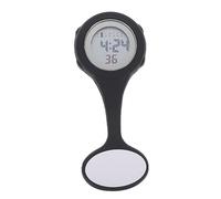 WRITWAA Orologio Da Infermiera in Silicone Con Spilla Per Divisa Orologio Da Taschino Flessibile Con Data e Guscio Rimovibile Resistente e Pratico Per Medici e Infermieri Nero