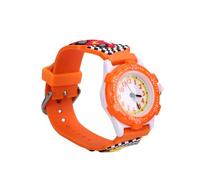 WRITWAA orologio per bambini auto per bambini orologi per macchina per funlicht divertente watch the boys i guardano orologio impermeabile per pvc Orange