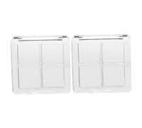 WRITWAA Palette Ombretti Vuota 2 Pezzi 4 Scomparti Trasparente, Contenitori Fai Da Te Per Trucco Occhi, Scatole Vuote Per Ombretti Per Donne e Ragazze Principianti Ed Esperte