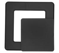WRITWAA Pannello di Ispezione da Soffitto, Sportello Accesso in Abs Nero 15cm, Adesivo, Copertura Decorativa per Scatole Elettriche e Linee di Servizio, Bagno e Spazi Commerciali