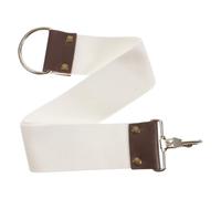 WRITWAA Panno per Affilatura Rasoio in Tela di Cotone Beige Doppia Cinghia e Anello per Appendere per Affilatura e Lame Lisce
