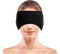 WRITWAA Paraorecchie per Dormire Nero in Schiuma e Spandex, Morbido | Fleece e Cotone, Blackout Leggero, Viaggio Facile, Riposo in Treno, Ear Muffs Colore Casuale