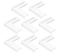 WRITWAA Paraspigoli Finestre Alluminio in Silicone 8 Pezzi, Protezione Angoli Sicura per Finestra e Tavoli, Installazione Stabile per Sicurezza Ragazzo Ragazza