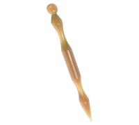 WRITWAA Penna per agopuntura auricolare: strumento di medicina cinese in corno di bue - dispositivo di pressione di precisione a doppia testa per terapia auricolare - penna portatile per massaggio dei