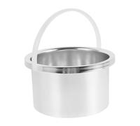 WRITWAA Pentola Alluminio Scaldacera Brasiliana da 105mm per Macchina per Sciogliere la Cera Protezione di Sicurezza e Facile Utilizzo per Depilazione e Ceretta