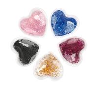WRITWAA Per Gli Occhi Glitterati 5 Pezzi Riutilizzabili in Gel Per La Del Viso Terapia Caldo-freddo