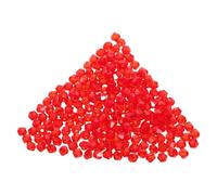 WRITWAA Perline Bicone Rosse Trasparenti Effetto Cristallo Perline Plastiche Facettate per Creazioni Gioielli Te Spaziatori per Braccialetti Collane e Orecchini