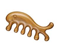 WRITWAA Pettine Massaggiante In Ebano Con Setole Per Ricci Per Uomo Per Cuoio Capelluto Shampoo Pettine Massaggiante Largo Pettine Terapeutico Pettine Per Parrucchiere E
