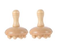 WRITWAA Pettine Massaggiante in Naturale a Denti Larghi Set 2 per al Cuoio Capelluto e Districante per Ricci Portatile Donna