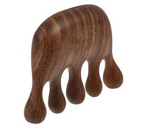 WRITWAA Pettine Massaggio Legno per Capelluto Pettine Naturale per Alleviare e Migliorare Circolazione per Lunghi e Spessi