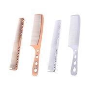 WRITWAA Pettini da Parrucchiere in Alluminio Strumenti per Taglio Capelli Pettine Districante Denti Fini e Larghi Bronzo