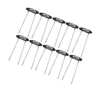 WRITWAA Picchetti da Giardino Zincati a u 15 Cm Guarnizioni 50 Pezzi per Fissaggio Telo Pacciamatura Prato Giardino Esterno Controllo Erbacce Resistente Acciaio Galvanizzato