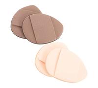 WRITWAA Piumino da Cipria Mini Triangolo, Set 4 Pezzi Laccetto, Soffio da Dito Compatto per Trucco Viso, Applicazione Correttore e Fondotinta, per Viaggi e Uso Quotidiano