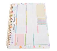 WRITWAA Planner Settimanale Spiralato B5 in Carta e Ferro con Rilegatura Doppio Filo, Versatile con Ampio Spazio per Scrivere, per Ufficio e Scuola