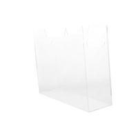 WRITWAA Porta Documenti in Acrilico con Maniglia Organizer da Scrivania per Cartelle e Archiviazione Supporto Compatto per Ufficio e Casa