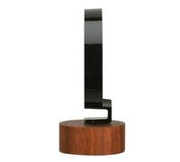 WRITWAA Porta Orologi Singolo Base in Legno di Noce e Anello a C in Acrilico Trasparente Espositore per Orologi da Polso Elegante e Stabile Supporto per Cinturini e Vetrina Minimalista