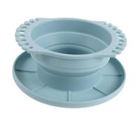 WRITWAA Porta Pennelli Pieghevole con Paletta per Miscelazione Secchio Lavapennelli in Silicone Portatile per Acquerelli e Pittura all Aperto