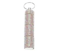 WRITWAA Porta Pillole con Scomparti in Organizer Farmaci Portatile con Portachiavi Custodia Compatta per Viaggi Campeggio e Uso Quotidiano Separatore Medicinali Elegante e Pratico