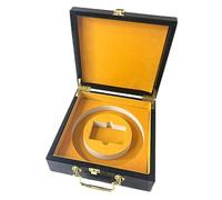 WRITWAA Porta Sigari in Pu e Legno Coperchio Ribaltabile e Maniglia Pratica Per Riporre Sigari Gioielli o Regali Come Confezione Regalo Elegante e Funzionale