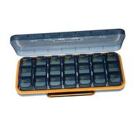 WRITWAA portapillole di capacità organizzatore portapillole portatile contenitore medicinale fortino scatole di erogazione farmaceutica Custodia da viaggio per pillola AbS Blu