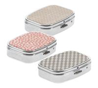 WRITWAA Portapillole Tascabile in Lega di Zinco 2 Scomparti, Design e Confezione Indipendente, Organizer Portatile per Farmaci per Viaggi e Lavoro