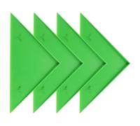 WRITWAA Protezione Angolare Triangolare Accessorio 4 Pezzi in Plastica Verde , Design Multifunzionale e Facile da Installare per Tavolo da Calcio Balilla per Uso Domestico e Feste