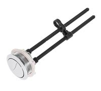 WRITWAA Pulsante Doppio Facile da Usare in Abs e Acciaio Inossidabile per Cisterna Wc con Asta Allungata Colore Argento Colore Casuale per Bagno e Hotel