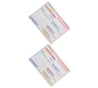 WRITWAA Quaderno di Bilancio B5 da 2 Pezzi Libro Finanziario Portatile Calendario e Registro Budget Mensile Organizzatore di Conti Domestici per Gestione Spese Quotidiane e Risparmio