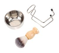 WRITWAA Rasatura Uomo Con Pennello Da Barba e Ciotola Per Kit Di Accessori Per Rasatura Manuale Strumento Per Cura Della Barba Supporto Per Pennello Incluso