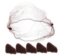 WRITWAA Retine Per Chioma Invisibili Elastiche Marroni 50 Pezzi 50 Cm Bordi Elastici Copricapo Comodo Per Ospedali Laboratori Ristorazione