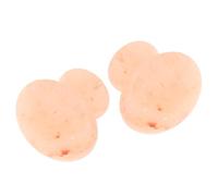 WRITWAA Sapone al sale rosa dell'Himalaya, pietre da massaggio esfolianti per il corpo, 2 pezzi, forma a fungo, sale minerale, idratante per spa e bagno