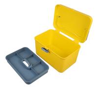 WRITWAA Scatola caso di medicina scatole per riporre oggetti con coperchi kit porta medicine Astuccio per medicine organizzatore di primo soccorso deposito dell'armadietto dei medicinali