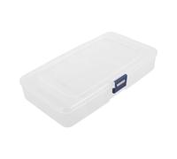 WRITWAA Scatola Cosmetici con 6 Scomparti e Coperchio, Organizer Compatto in Salvaspazio per Pennelli Labbra e Cotton Fioc, per Cassetti e Armadietti