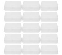 WRITWAA Scatola per Pastelli a Cera Trasparente Impilabile con Coperchio Contenitore in Plastica Rigida da 24 Pezzi per Organizer Compatto per Scuola e Viaggi Custodia per Materiali