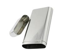 WRITWAA Scatola Per Sigari in Acciaio Inossidabile Porta Sigari Portatile Compatta Custodia Per Tubi Da Viaggio Resistente e Leggera Per Uso Quotidiano e Appassionati