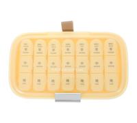 WRITWAA Scatola Pillole Portatile da Viaggio Organizer Compatto e Resistente per Farmaci Contenitore per Uso Quotidiano e Casa Custodia Pratica per Pillole Separate Facile da Trasportare