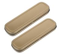 WRITWAA Scatola Porta Penne in Latta Pratica e Raffinata per Studenti, Custodia per Penne e Matite 2 Pezzi, per Back To School Party Design Semplice