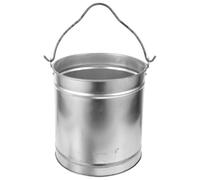 WRITWAA Secchio per Cenere in Metallo Robusto Maniglia Contenitore Compatto per Cenere Calda da Stufa e Porta Carbone per Barbecue da Esterno Secchio Multiuso per Pulizia e Trasporto