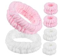 WRITWAA Set 1 Fascia e Polsini in Microfibra per Skincare Donna, Design Elastico che Previene la Caduta Chioma, per Trucco e Yoga