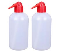 WRITWAA Set 2 Bottiglie Comprimibili da 500 Ml in Plastica Resistente per Pulizia Annaffiatura e Irrigazione Bocca Stretta per Applicazione Precisa Leggere e Facili da Trasportare