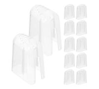 WRITWAA Set 24 Copri Testine Spazzolino Trasparente in Pp, Custodia Protettiva Antipolvere e Antibatterica, Accessori da Viaggio per Igiene Orale Domestica e Outdoor