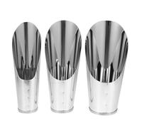 WRITWAA Set 3 Pezzi Paletta per Terreno in Acciaio Resistente Pala per Bonsai e Piante Utensile da Giardino per Trapianto e Copertura Terriccio