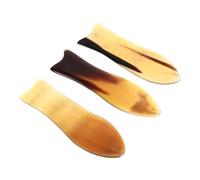 WRITWAA Set 3 Pezzi Piastra Raschiante Forma Pesce in Corno Naturale per Massaggio Collo e Spalle, Strumento Gua Sha per Sollievo Cronico e Uso Professionale